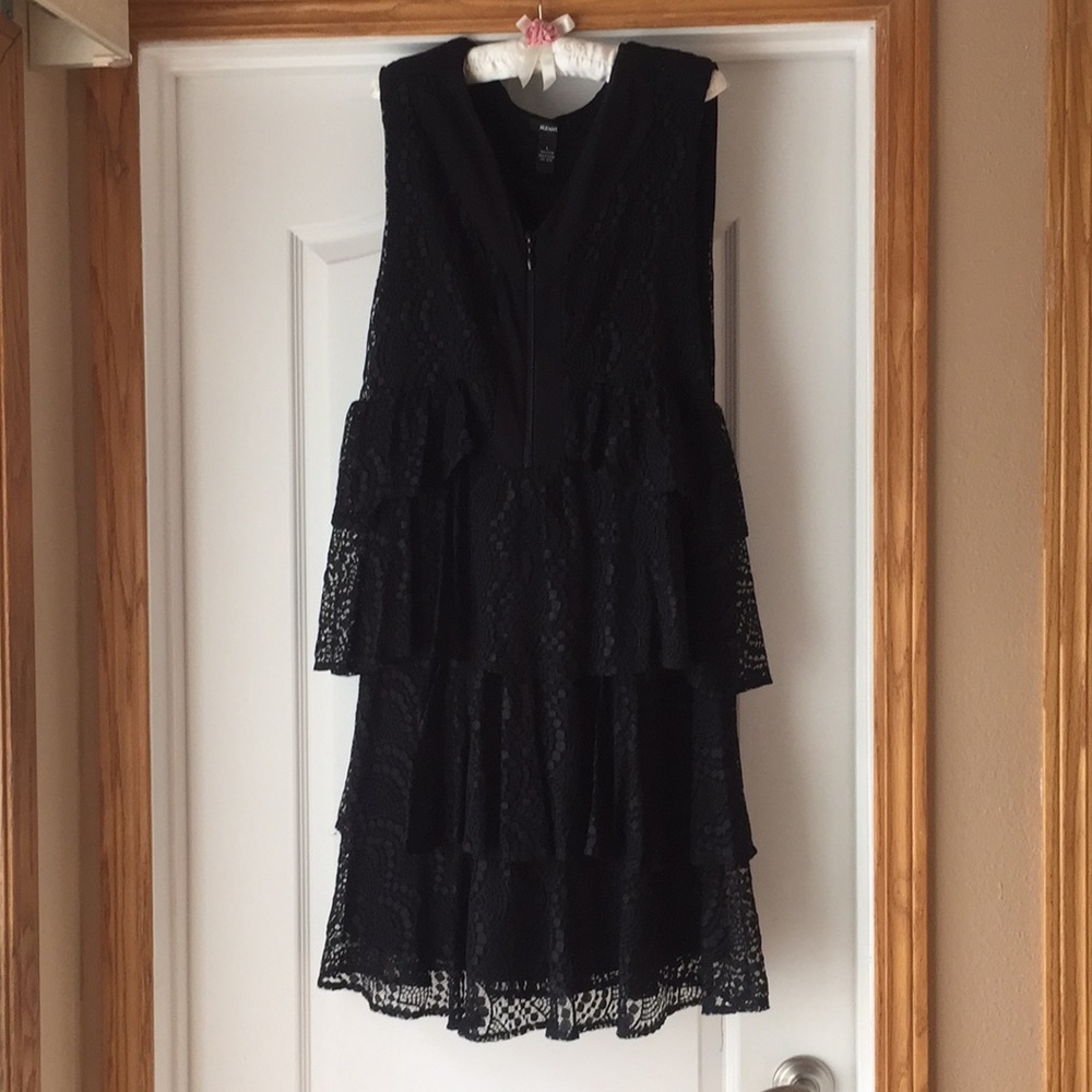 Black Alfani tiered dress